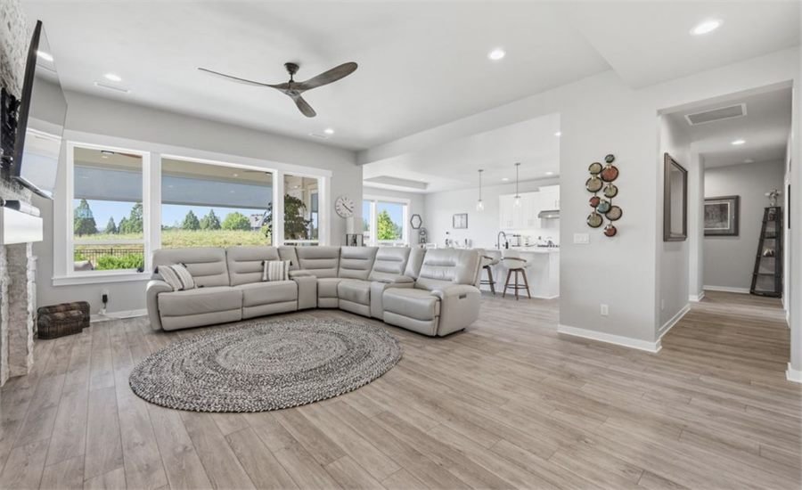 Bright, freshly cleaned living room